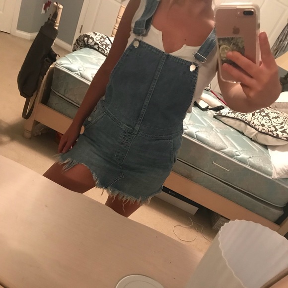 Denim Overall Dress with Buckles from Free People - Picture 5 of 6